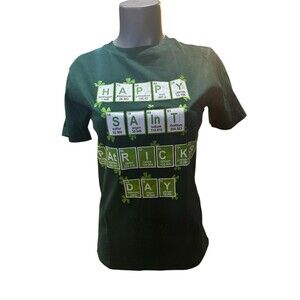 Happy St. Patrick’s Day periodic table, teachers T-shirt, size small women’s